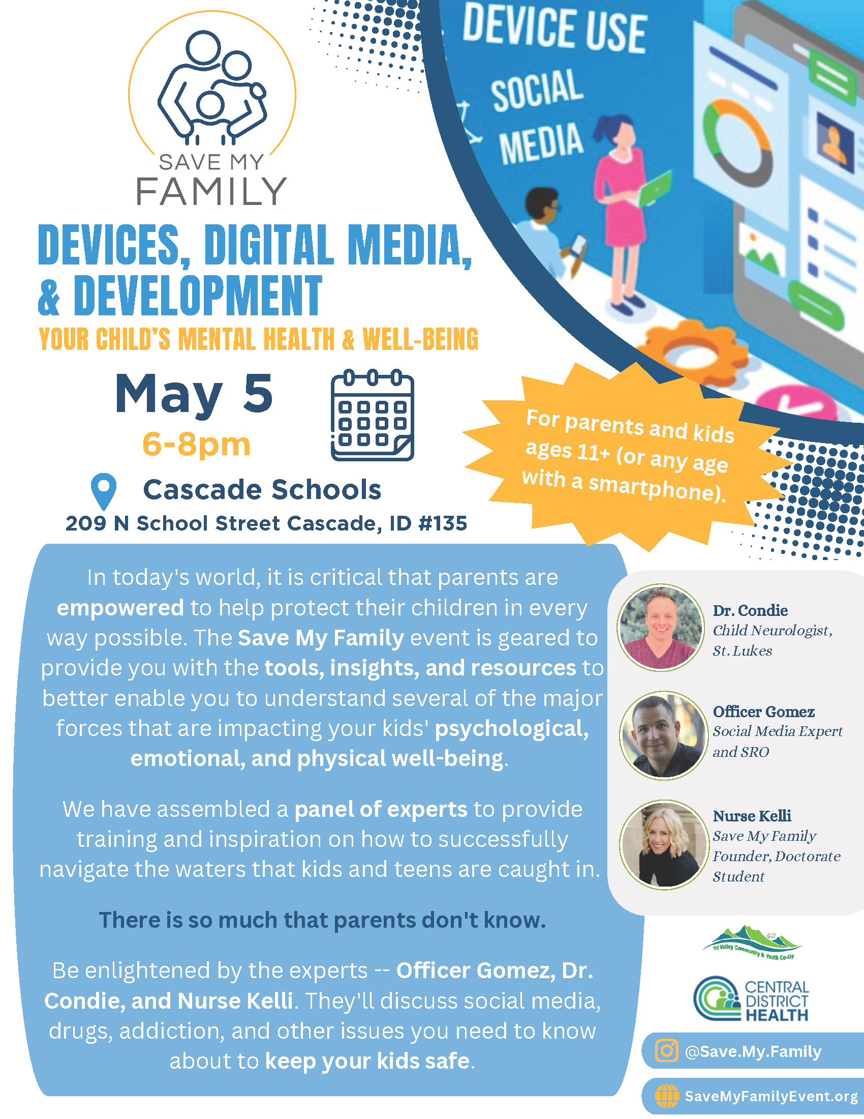 Save My Family Event - Cascade, Idaho