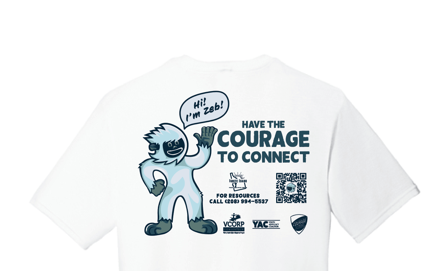 Free Zeb the Yeti Courage to Connect Shirt