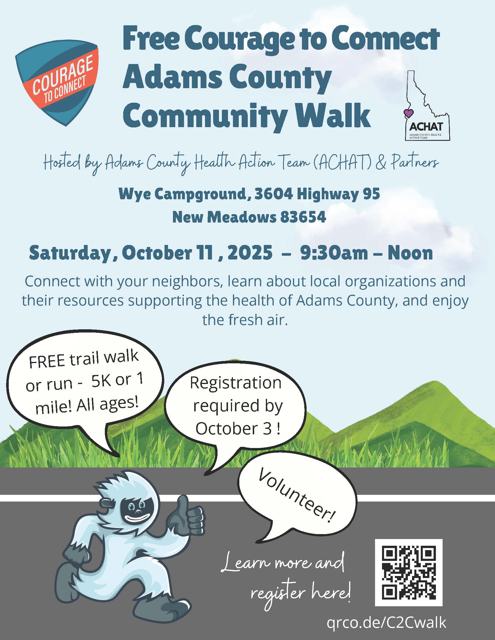 Adams County Community Walk in Idaho